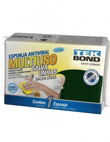 Esponja    * Multiuso   Salva Uñas         *  Tekbond  -  92 * 65 * 40 Mm