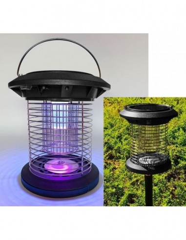 Insectocutor   Farol     Autonomo  Mosca Y Mosquito   -  Recargable      * Kushiro Con Estaca