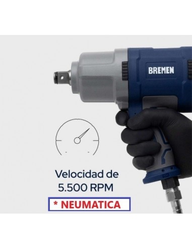 Llave   De    Impacto   Enc.   3/4"    Composite   2000 N.m. 5500 Rpm    " Bremen "    Iva10,5%