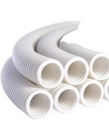 Caño    Corrugado  *  Blanco     3/4 " 20 Mm-  Rollo   * 25 Mts             * Idt