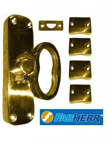 Falleba  De  Arrimar  De  Bronce  Pulido Fundido Caja Y Argolla      " Fabherr "