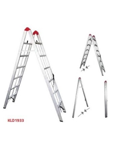 Escalera   Aluminio   Pintor    6   Peldaños  * Lado  - 2,0  Mts   Sistema Fast-track 