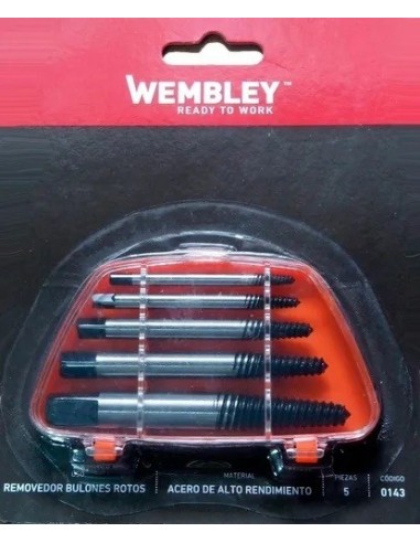 Extractor  De  Tornillos  5 Pzas. De  3 A  19 Mm  " Wembley  "