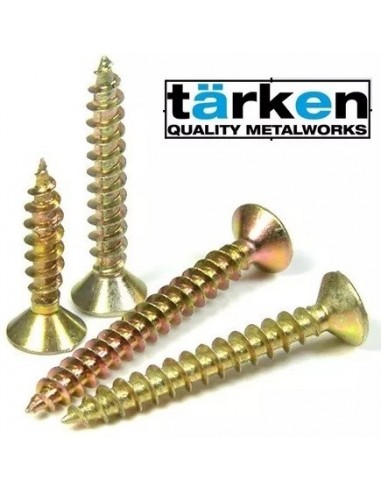 Tornillo  " Fix  -  Mitto "    5      X    35  ( 3,2 Mm)  Dorado   Caja  200   Unid    P/ Madera 