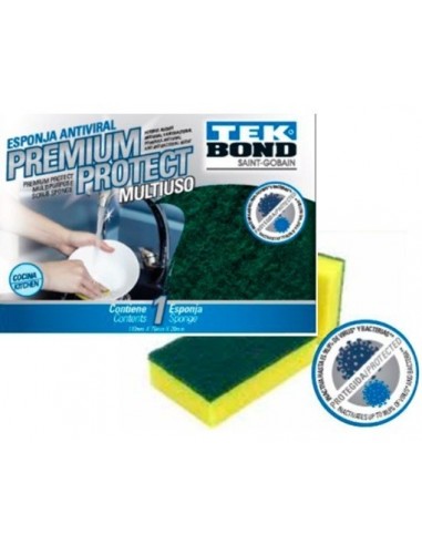 Esponja    * Multiuso  Protec - Silver   *  Tekbond  -  110 * 75 * 20 Mm