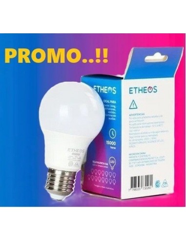 Lampara  Bulb De Led    7 W     60 W    T/ Foco  Fria  " Etheos "  6500 K 50.000 Hs.  *iva10,5%  