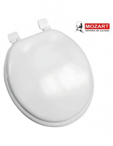 Asiento  Sanitario  P/ Inodoro  Mdf  Mod. Grande  Blanco   Apto * Ferrum Florencia Herrajes  Nylon * Mozart