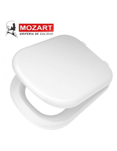 Asiento  Sanitario  P/ Inodoro  Mdf  Mod. Rectangular  Blanco Apto * Ferrum Bari.traful Herrajes  Nylon * Mozart